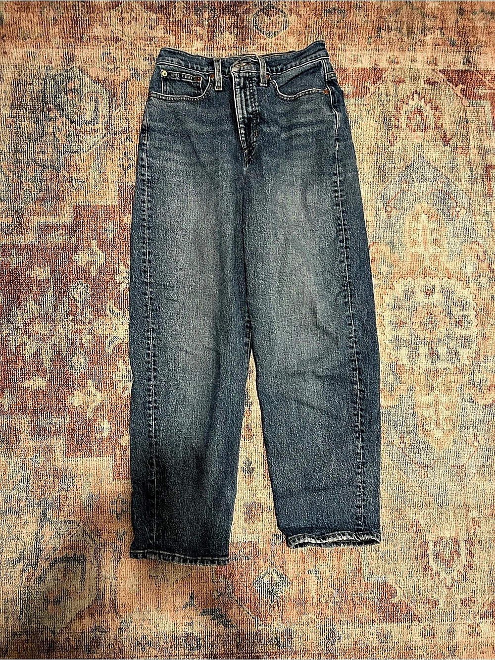 Madewell The Perfect Vintage Jean Balloon Jeans Waist 26 Blue